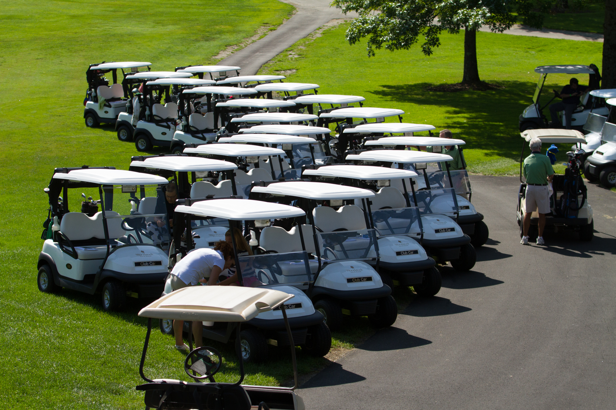 Keegan Bradley signing an autograph